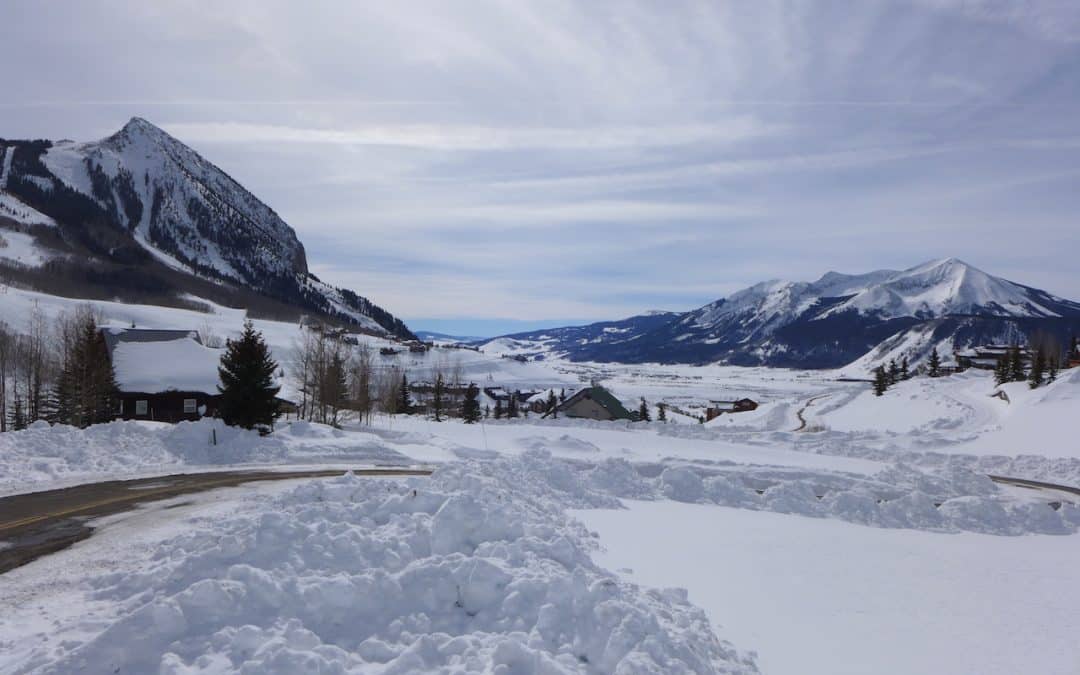 18 Sunflower Drive, Mt. Crested Butte. Winter photo of view of mountains.