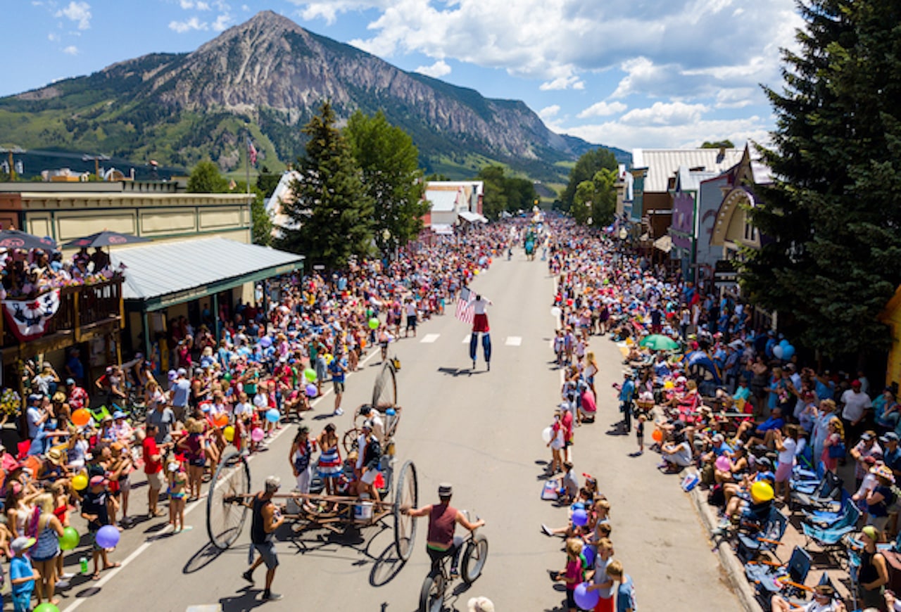 Crested Butte Events - 4th of July Parade - aerial image