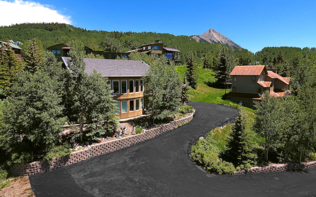 aerial exterior view of 24 Anthracite Drive, Mt. Crested Butte (MLS 761049)