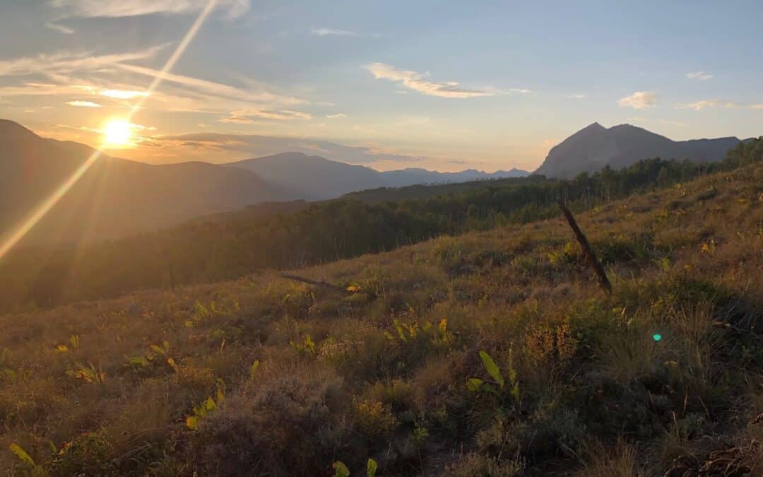 Sunset view from 19 Ridge Road, Crested Butte (MLS 781388)
