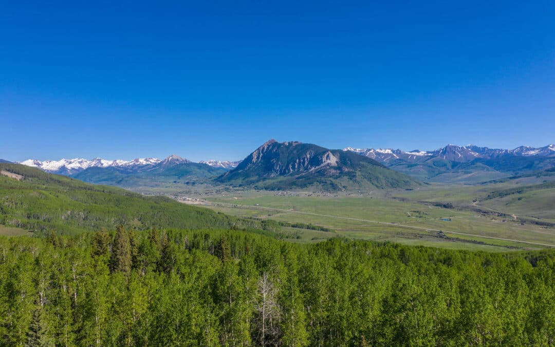 aerial view from 264 Squaw Gulch Lane, Crested Butte (MLS 770614)