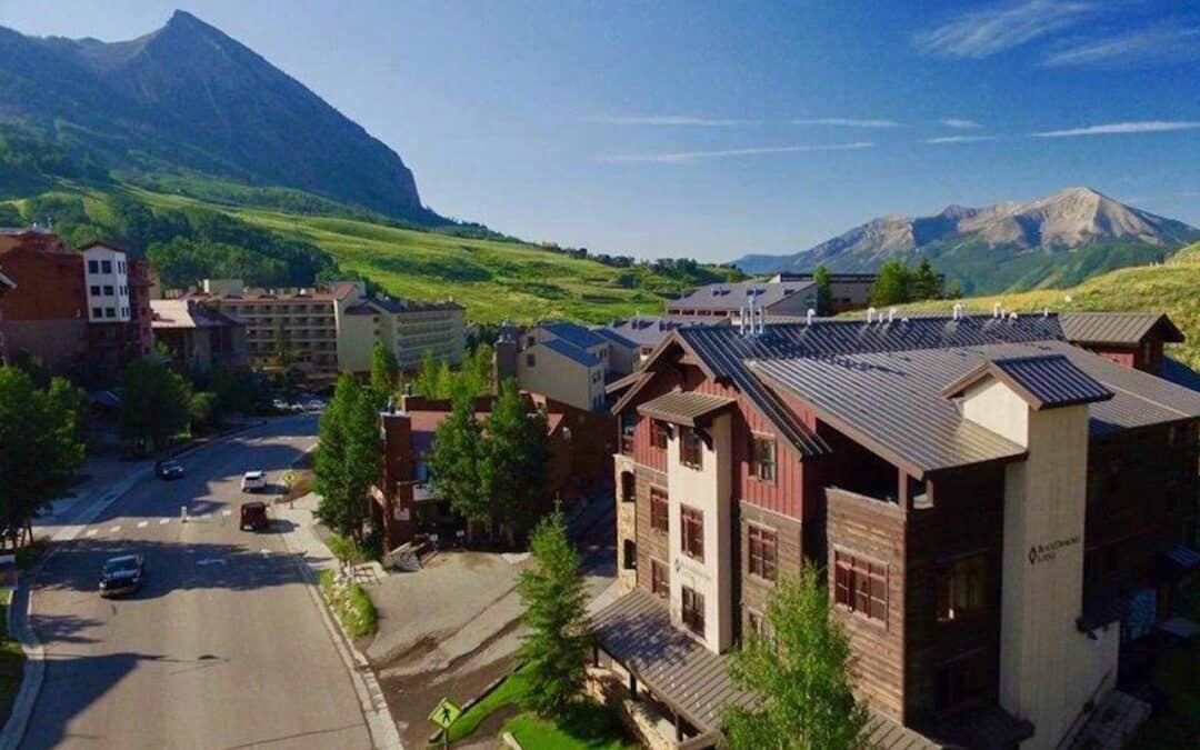 Crested Butte Real Estate - Aerial view of 621 Gothic Road, Unit 2A, Mt. Crested Butte (MLS 784902)