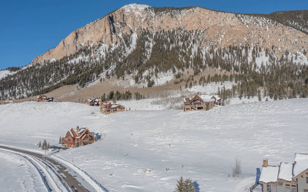 New on the Crested Butte Real Estate Market - aerial view of 538 Country Club Drive, Crested  Butte (MLS 789276)