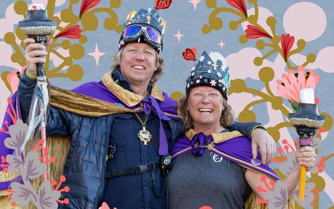 Flauschink is here - image of 2021 King & Queen in robes and crowns.