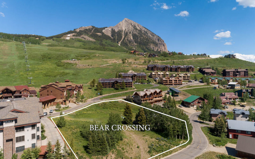 Crested Butte real estate - land for sale - aerial view of 14 Castle Road, Mt. Crested Butte (MLS 792712).