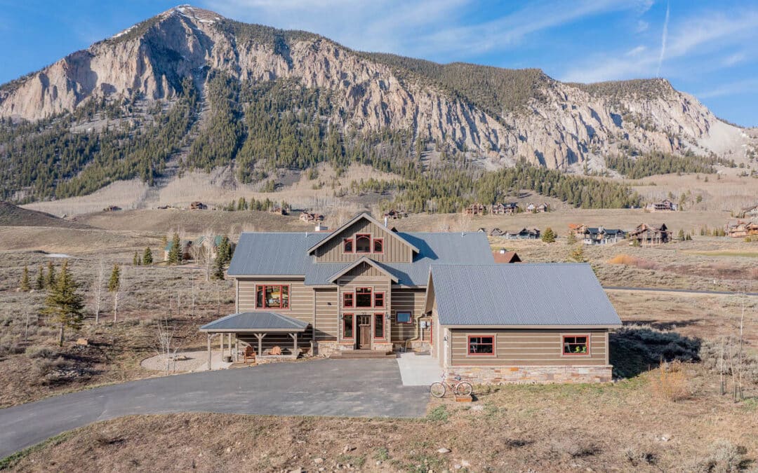 Crested Butte Real Estate - Aerial view of 92 W Silver Sage Drive, Crested Butte (MLS 793189)