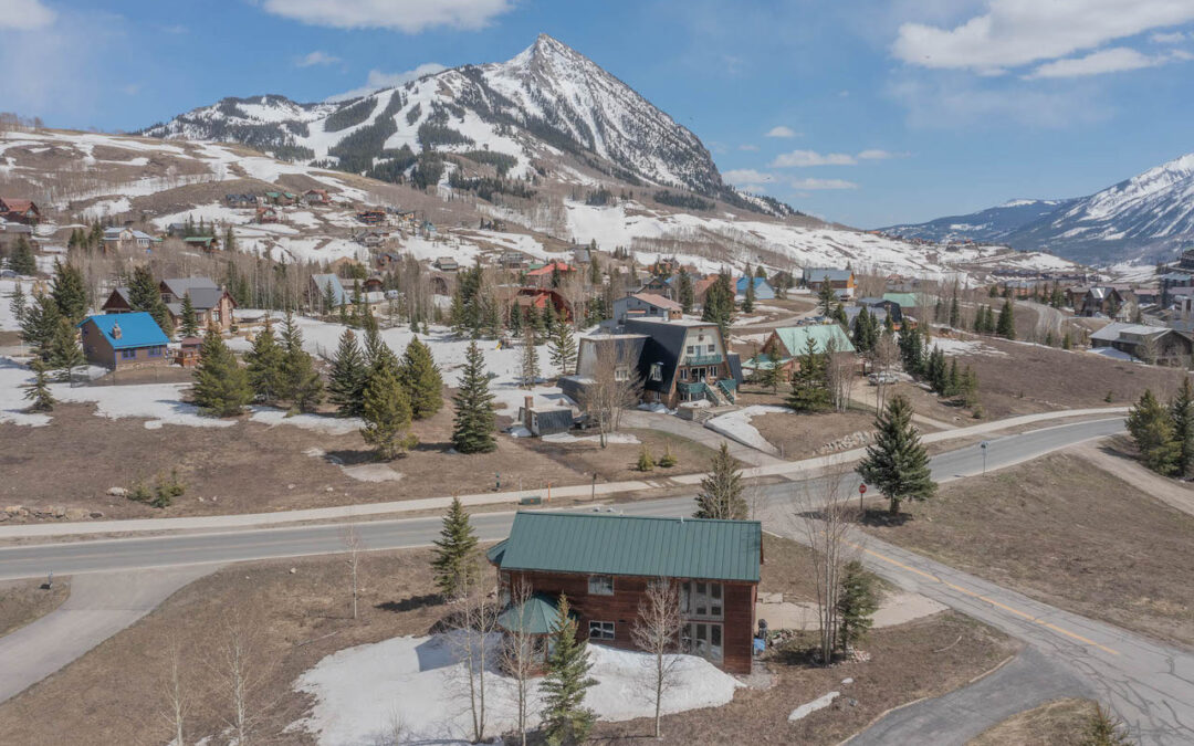 Crested Butte Real Estate - aerial view of 10 Arrowhead Circle, Mt. Crested Butte (MLS 792873).