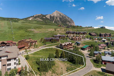Crested Butte Real Estate - 14 Castle Road, Mt. Crested Butte - aerial view.