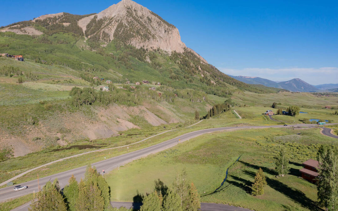 Crested Butte real estate for sale - aerial view of TBD County Road 317, Crested Butte (MLS 795275).