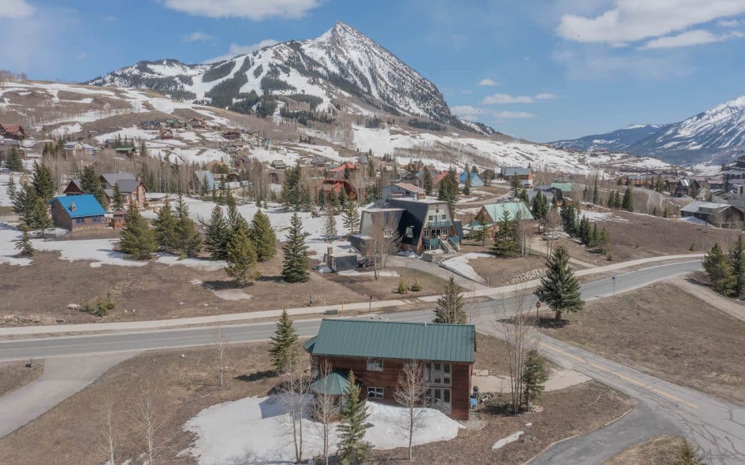 Crested Butte Real Estate - aerial image of 10 Arrowhead Circle, Mt. Crested Butte (MLS 792873).