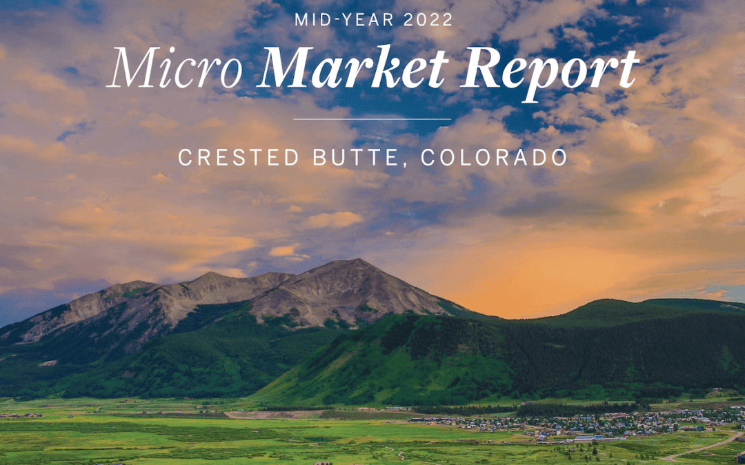 Crested Butte Real Estate - view of town looking down from Mt. Crested Butte