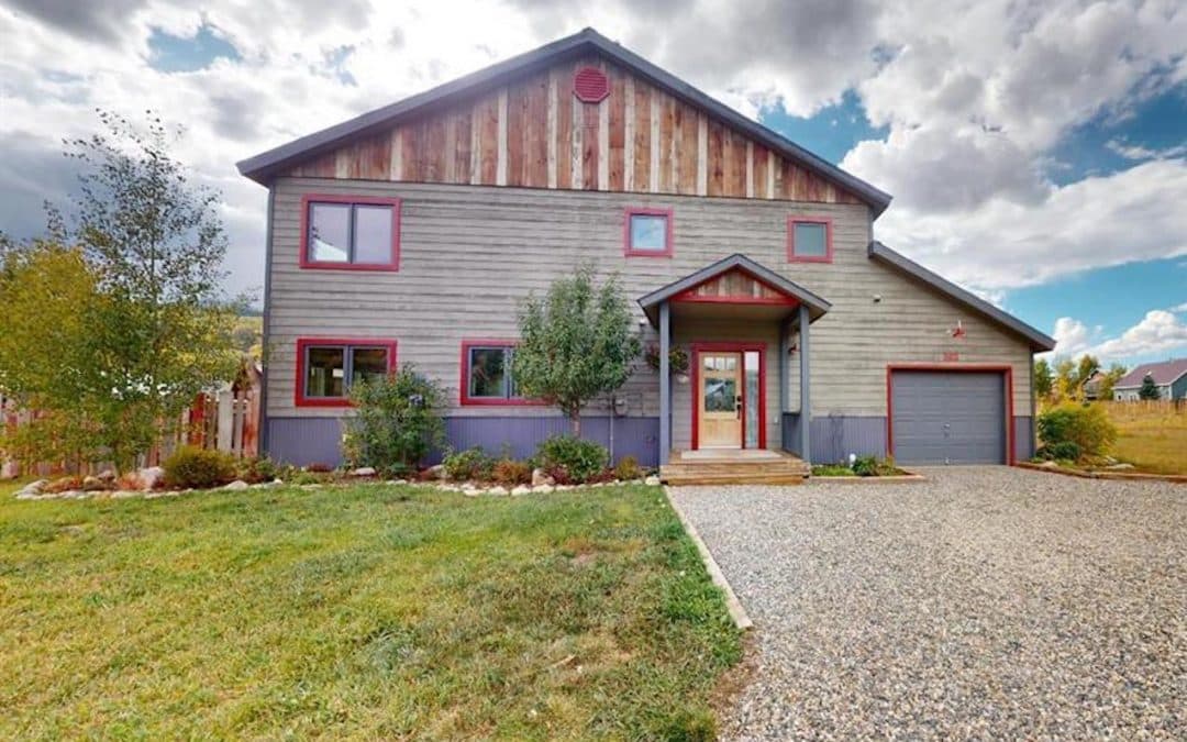 Crested Butte real estate - exterior image of two story house. 385 Cascadilla Street, Crested Butte (MLS 798574)