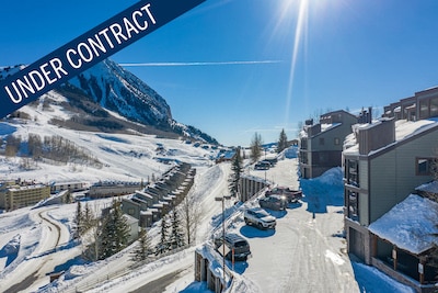 Crested Butte Real Estate - aerial image of Eagles Nest condo complex located at 11 Morning Glory Way, Mt. Crested Butte