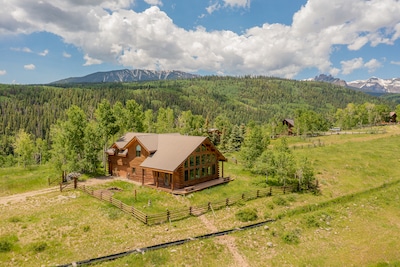 Crested Butte real estate - aerial view of 45 Osage Trail, Gunnison