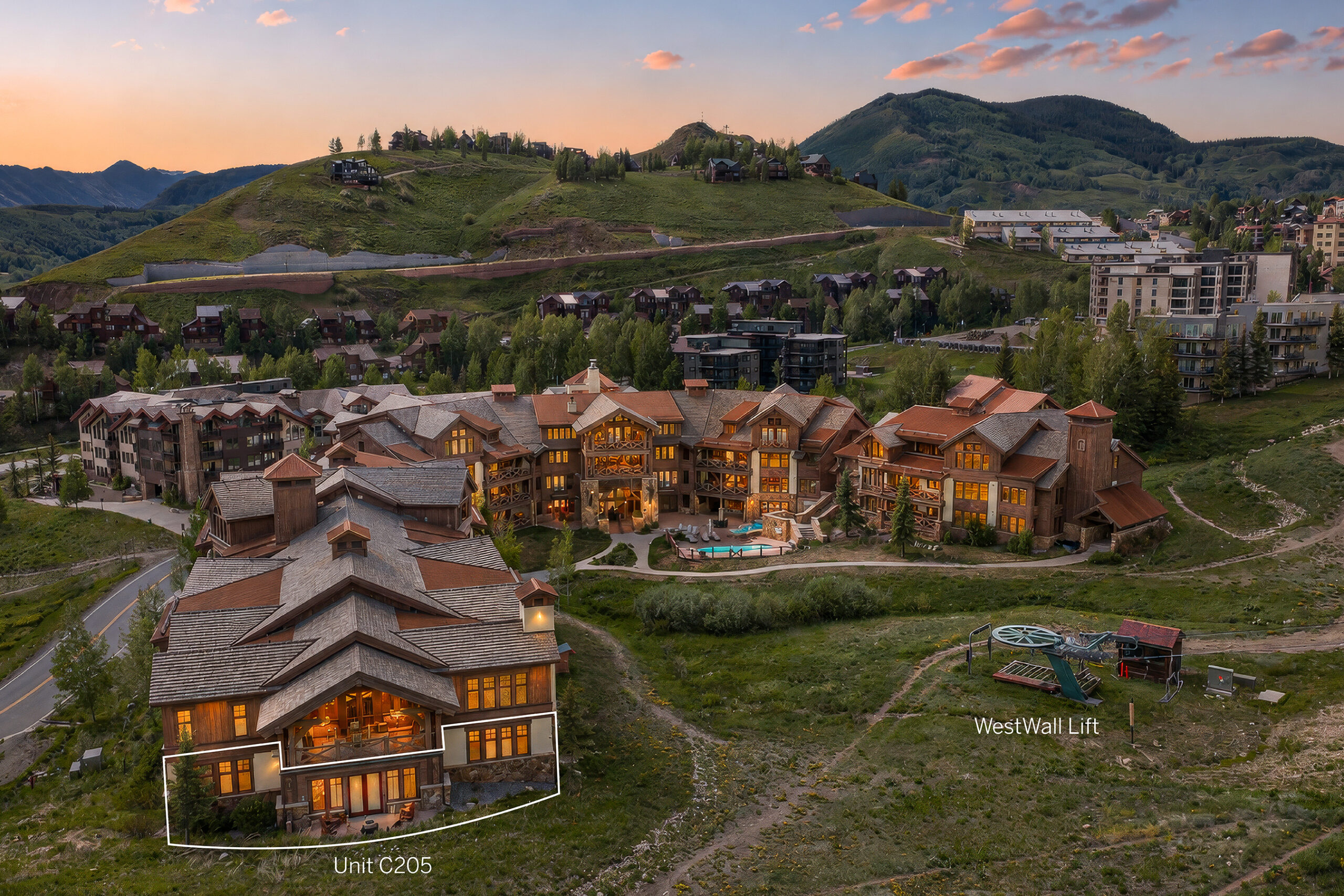 WestWall Lodge, Unit C205, Mt. Crested Butte, CO